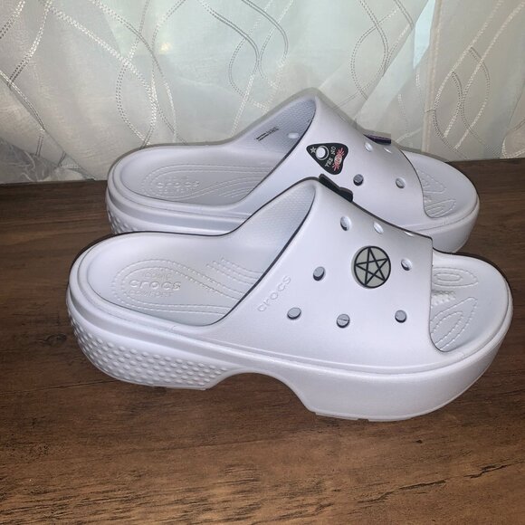 Crocs Stomp Slide Sandals Dreamscape Platform Size W10/M8 - Picture 1 of 5